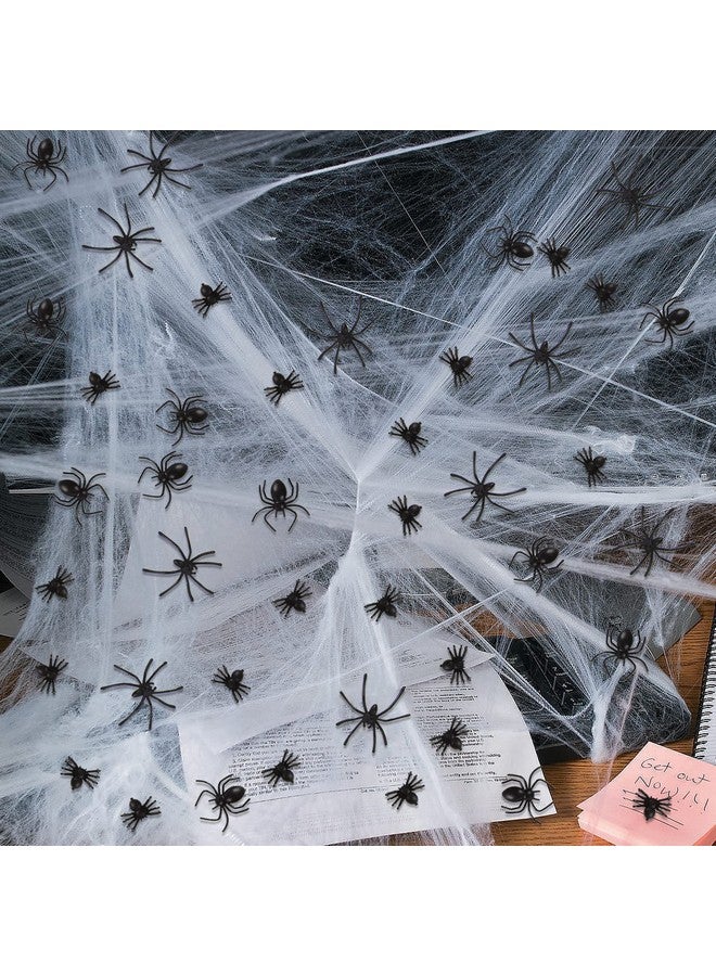 CCINEE 200 pcs Mini Realistic Spiders, Black Small Spiders Fake Plastic Spiders Prank Prop Joke Toys for Home Decoration Halloween Party Favors Supply, 3 Sizes - Image 4