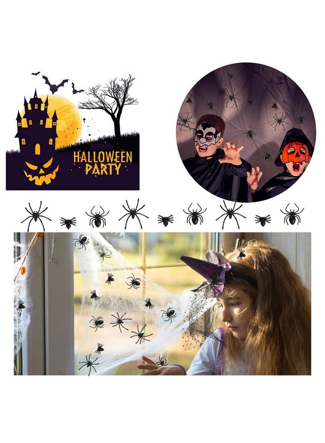 CCINEE 200 pcs Mini Realistic Spiders, Black Small Spiders Fake Plastic Spiders Prank Prop Joke Toys for Home Decoration Halloween Party Favors Supply, 3 Sizes - Image 5