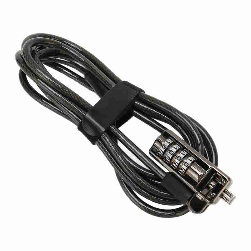 Laptop Cable Lock Theft Deterrent Keyless Lock Laptop Lock Security Cable with 4 Digit Password Protections for Lenovo Black - Image 3