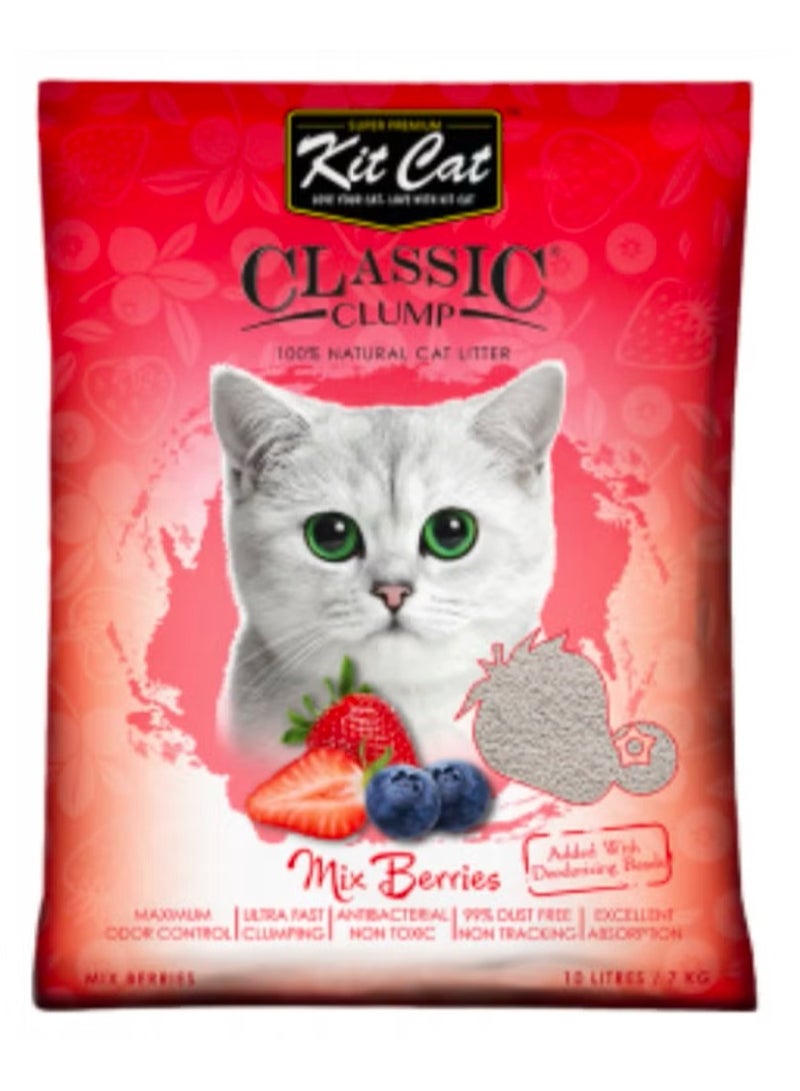 Kit Cat Sand Classic for Cats with Strawberry Scent 10L