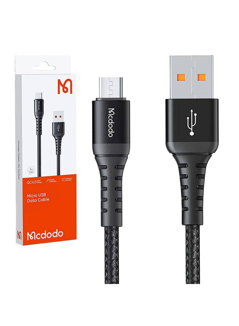 Mcdodo كابل بيانات ميكرو USB MCDODO CA2281 1م - أسود - Image 1