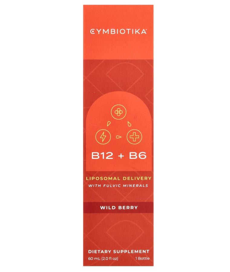 B12 + B6 Liposomal Deliver with Fulvic Minerals Wild Berry  2 fl oz (60 ml)