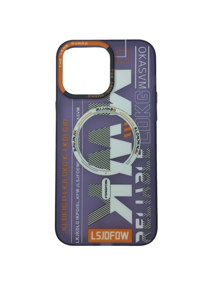 LEEKA غطاء خلفي مغناطيسي غير لامع من LEEKA M2 فائق الجودة لهاتف iPhone 13 Pro Max (أرجواني) - Image 5