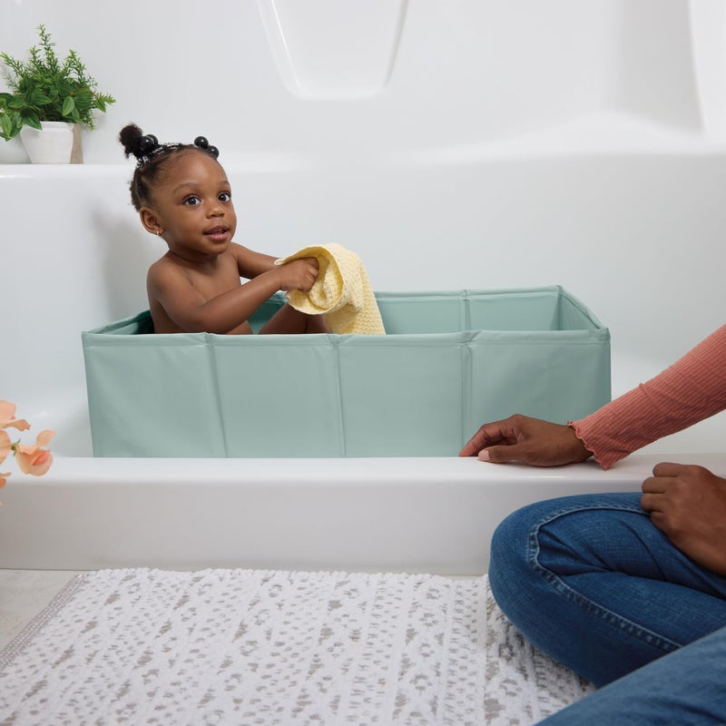 Ingenuity Tuckaway Toddler Folding Tub, Converts Shower to Tub, Folds to Store, Easy to Clean, No Assembly Required, Portable Baby Bathtub for Travel, 12M-5Y - Image 2