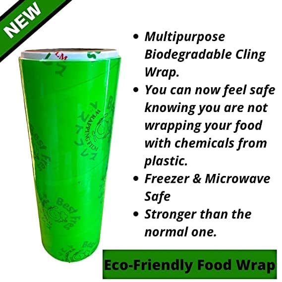 JASMINE & GLORY Bio-Cling Film Wrap | 300 Meter Roll, 300mm Width | Food-Grade Cling Wrap for Packaging & Storage | Freshness Seal | Ideal for Home, Hotel & Commercial Use - Image 5