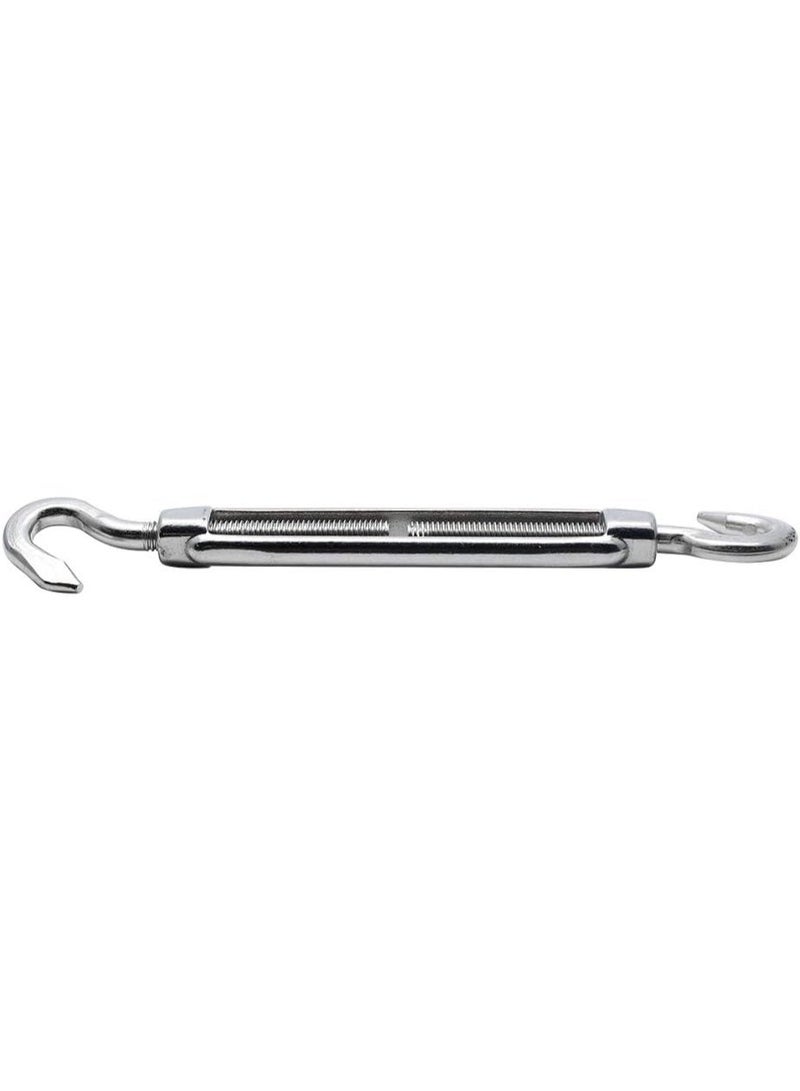 4PCS Hook & Hook Turnbuckle Wire Rope Tension M8 304 Stainless Steel Hook to Hook Turnbuckle Heavy Duty Wire Rope Tension - Image 2