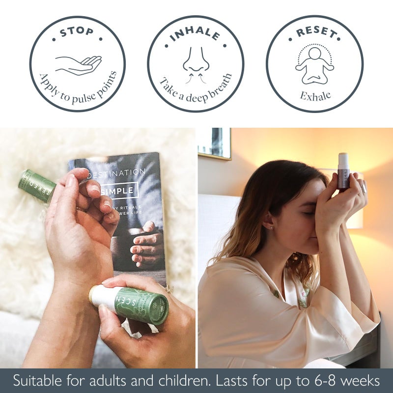 Scentered Aromatherapy Balm Stick Duo for Sleep & Stress-Relief - Roll On Essential Oil Blends of Lavender & Chamomile - Aromatherapy Gifts for Women - Sleep Well & De-Stress - Image 5