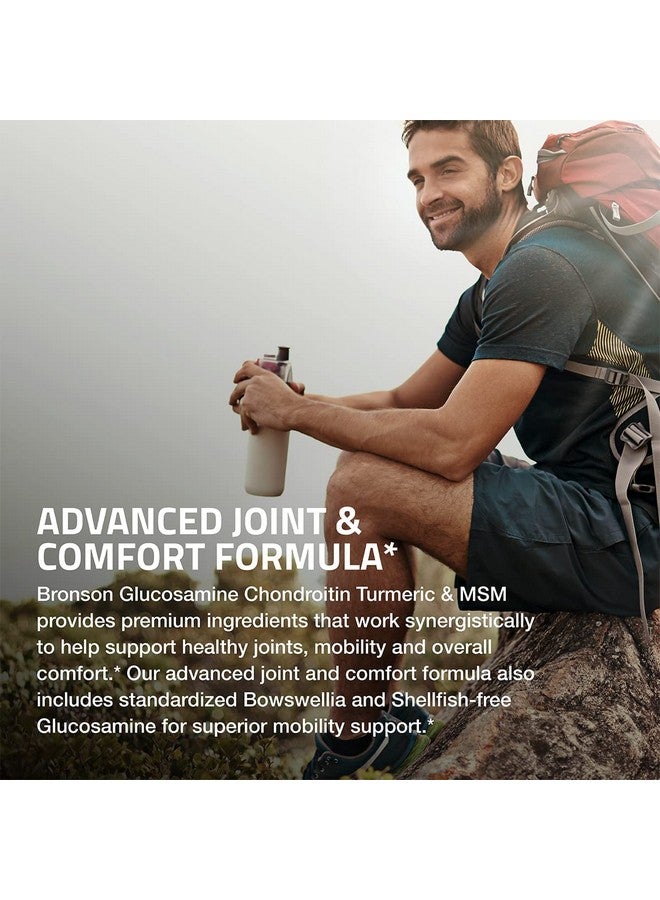 Bronson Glucosamine Chondroitin Turmeric & MSM Advanced Joint & Cartilage Formula, Supports Healthy Joints, Mobility & Cartilage - Non-GMO, 60 Capsules - Image 3