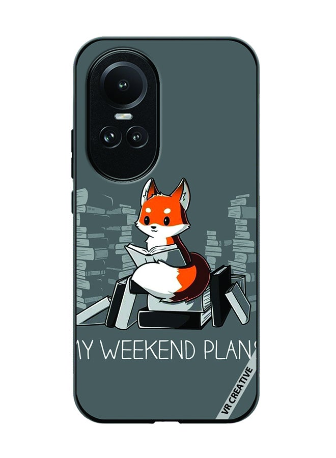 VR CREATIVE Protective Case Cover For Oppo Reno 10 My Weekend Plans Design Multicolour - Image 1