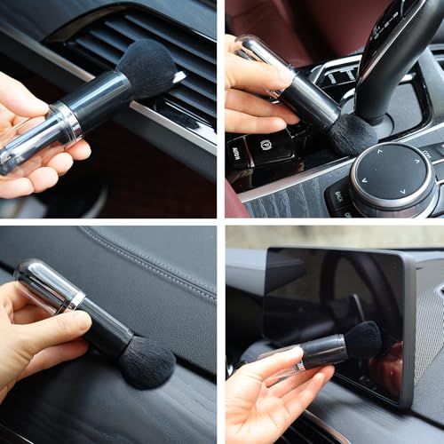 HDongany 4 Pack Exquisite Duster Brush Kit, Small Dust Brushes, Feather Duster, Soft Fibers, Efficient Dust Removal, Cleaning Tool Perfect for Digital Devices, Keyboards, Car Interior, Craft, Mobile Phone - Image 4