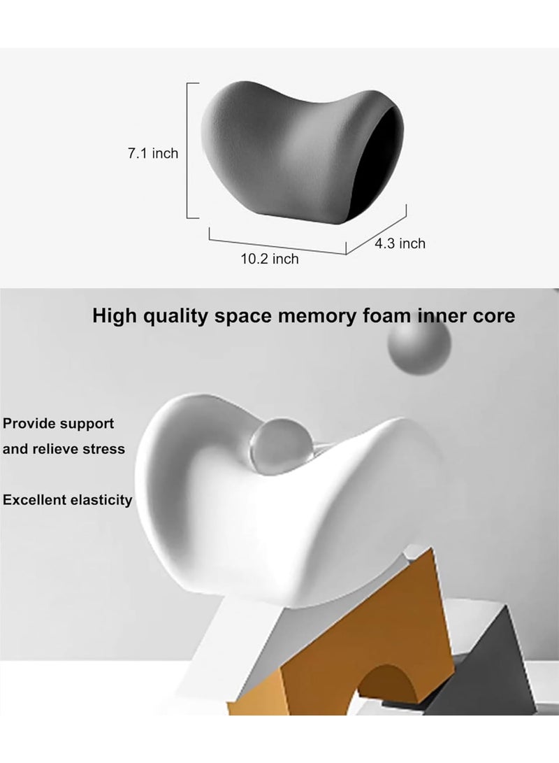 SOLARAE Car Neck Support Pillow, Neck & Lumbar Support Pillow for Neck Pain Relief, Car Memory Foam Neck Pillow for Car Seat, Car, Travel, Home & Office, Relieve Fatigue (2 Pcs) - Image 5