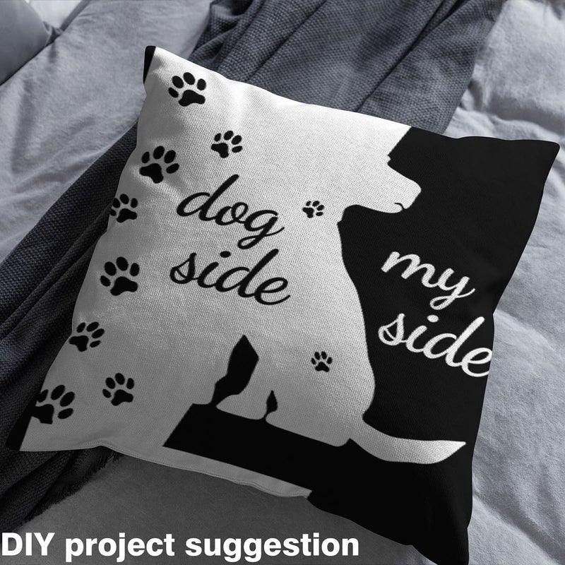 Non sticky surface Dog Paw Print Fabric by The Yard,Morden Style Decor Fabrics for Sewing Lovers,Puppy Animal Pet Rustic Theme Fabric for DIY Soft Flannel Polyester No Stretch and Home,Black White 5 Yards,180" L x 59" W Permanent & temporary usable Multi-market matching options Multi-color available build Long use oriented quality Long term heavy use compatible Worldwide popular practical build Simple multifunctional build Upgraded classic design Globally spread simple design Wide daily application Widely used design All need matching options Globally popular elegant design Global trendy simple build Climate adapted upgraded quality Trendy versatile build Global versatile design Room to room portable Repeated use resistant selected material Fault optimized construction Home & professional compatible Gulf market standard build General standard crafted Batch uniform stable quality - Image 3