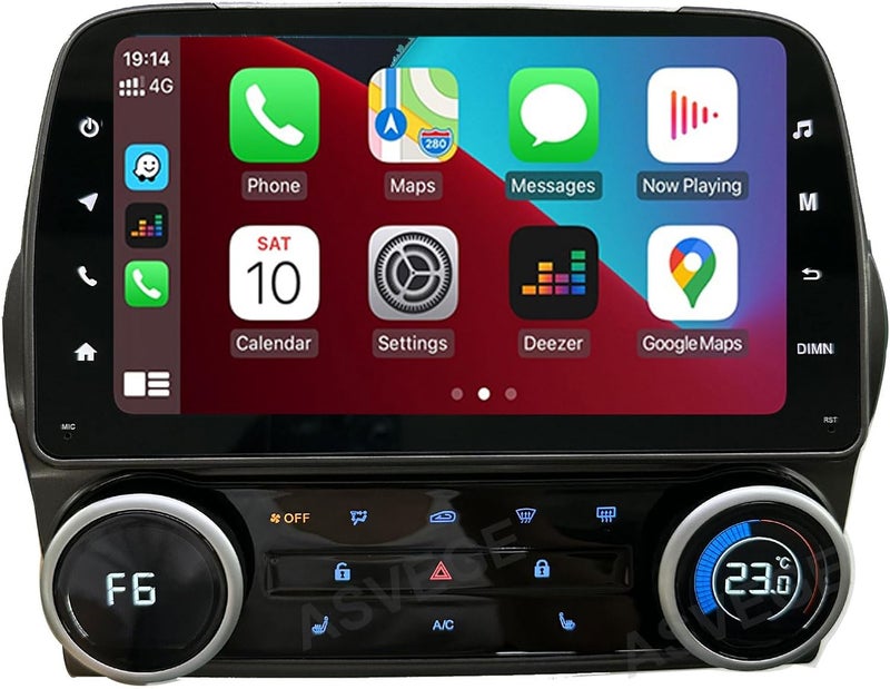 ASVEGE 8 Inch Android Car Stereo with AC Panel for Chevrolet Camaro 2010-2015 - Image 1