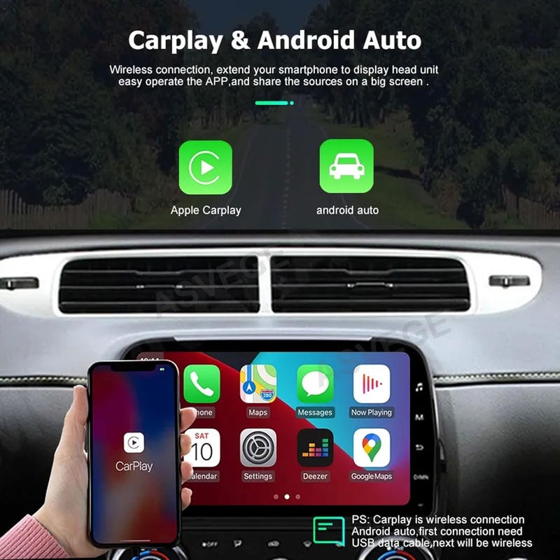 ASVEGE 8 Inch Android Car Stereo with AC Panel for Chevrolet Camaro 2010-2015 - Image 3