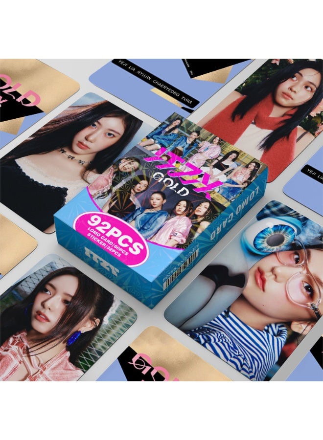 Itzy Peripheral Photos Random Card Collection Card Choi Ji-soo Shin Yoo-na Hwang Lai-ji Double-sided Lomo Card - Image 2