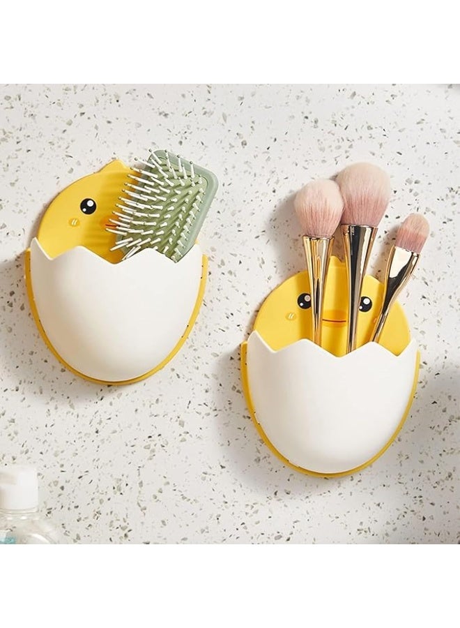Multi-purpose brush and item holder – Double-sided mounting for practical, drill-free organization. - Image 5