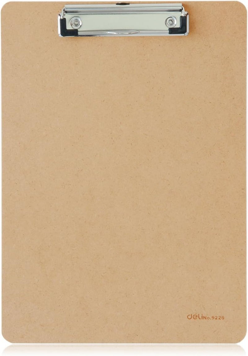 Deli e9226 A4 Clipboard - Brown - Image 1