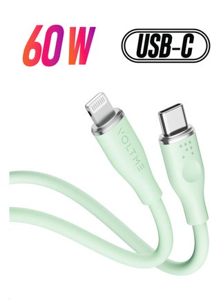1.2m (USB-C to Lightning) Green