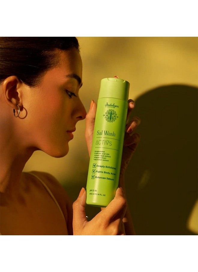 Indulgeo ESSENTIALS Sal Wash Body Wash With Encapsulated Salicylic Acid 1.5% (300Ml)  - Image 3