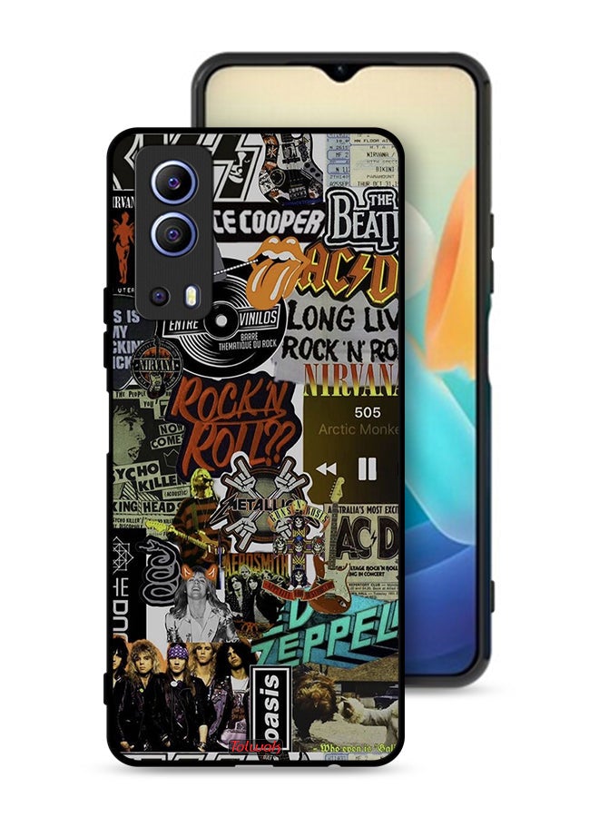 Tolwak Vivo Y72 5G Protective Case Cover Long Live Rock N Roll - Image 1