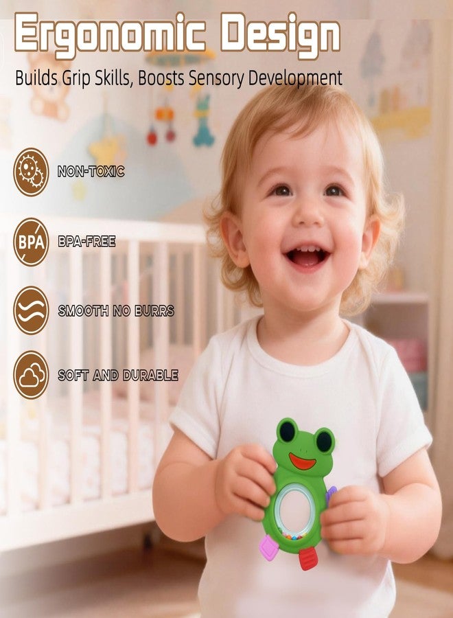 WALULAN Baby Teething Rings Toys,Silicone Teether Relief Chew,BPA Free - Image 4