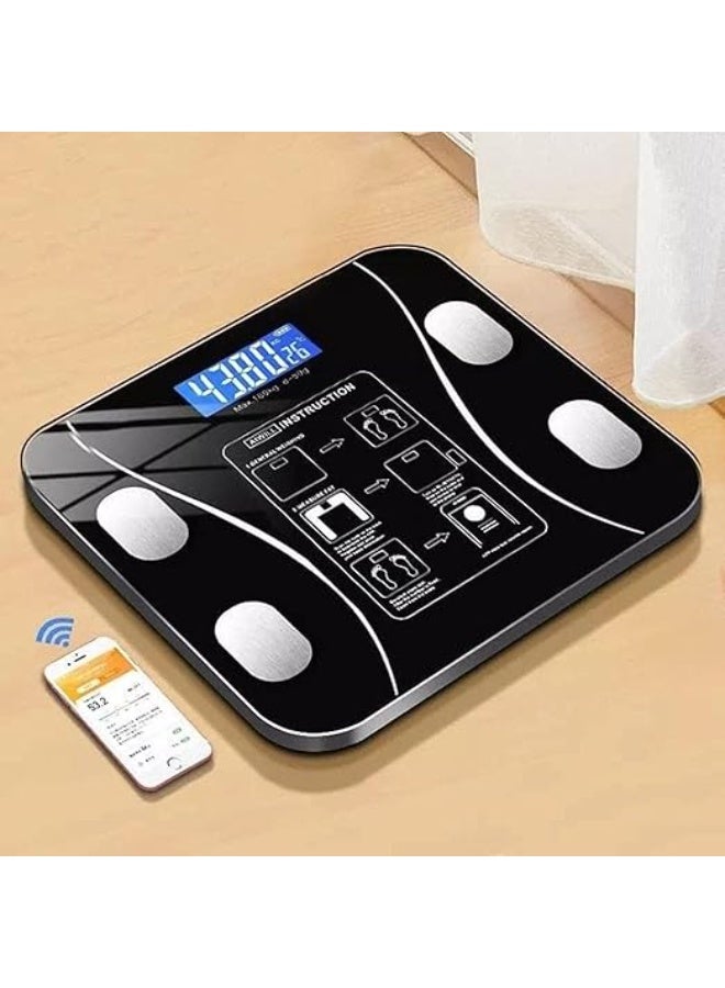 Smart digital scale to know body weight and fat with led screen and mobile application - Image 1