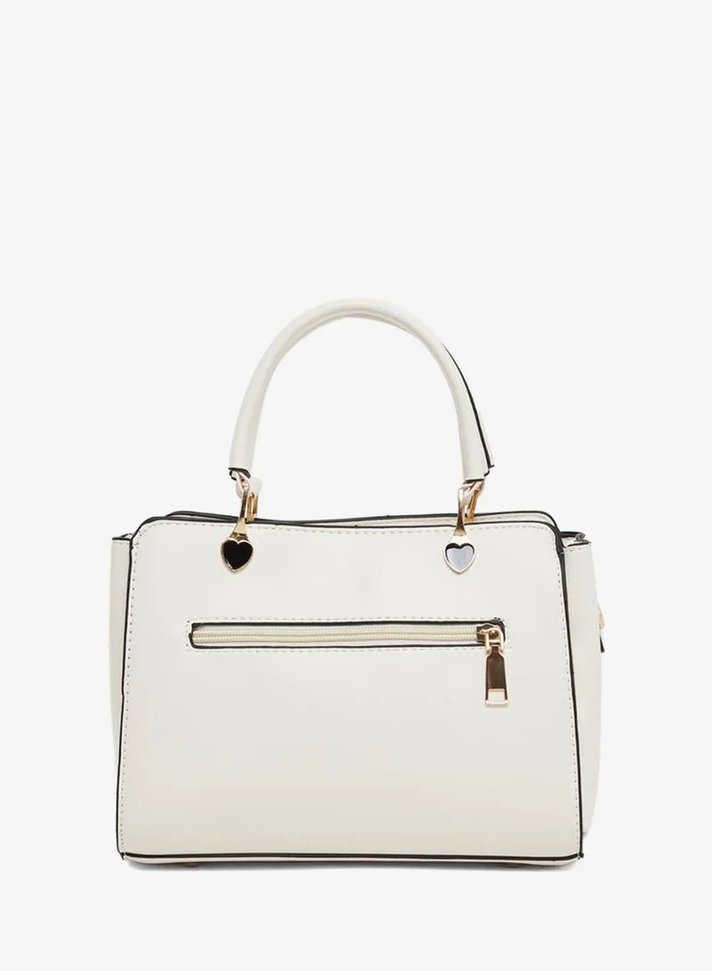 Styli  Styli Solid Dual Handles Handbag with Purse Set for Women | Best Price UAE