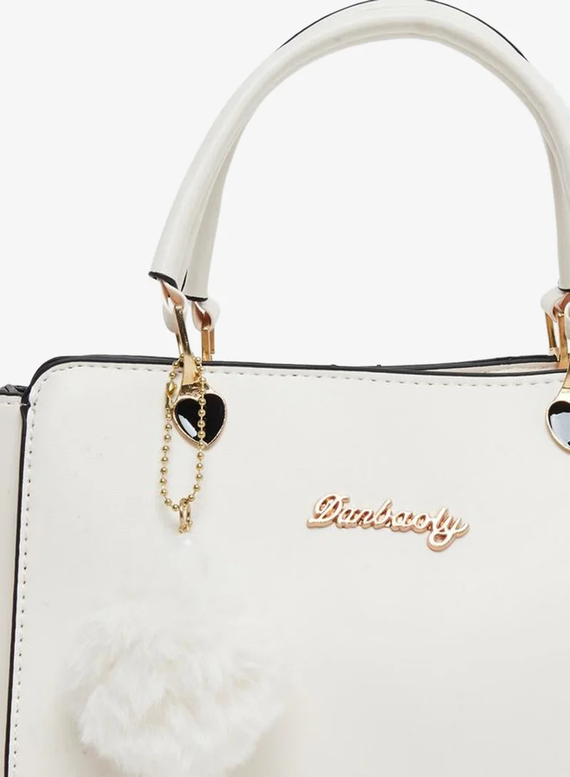 Styli  Styli Solid Dual Handles Handbag with Purse Set for Women | Best Price UAE