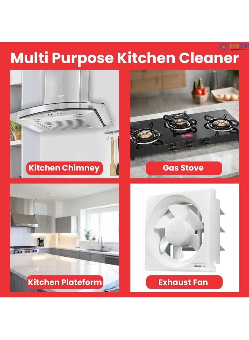 mibo Generic Kitchen Cleaner Spray – Powerful Grease & Oil Stain Remover – Multi-Purpose Degreaser for Stove, Hood, Sink & Surfaces - Image 3