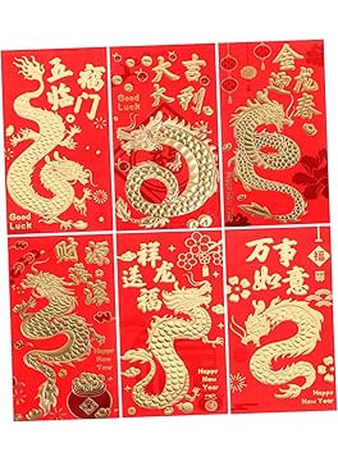 30pcs Chinese New Year Red Envelopes Unique Patterns for Wedding and Spring Festival - Image 1