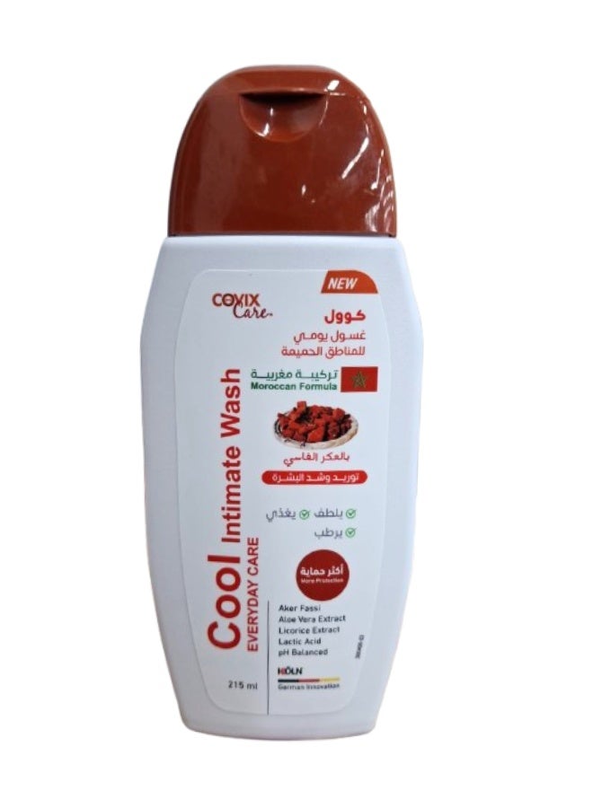 covix care Cool Intimate Wash Everyday Care With Aker Fassi Extract - 215ml - Image 1