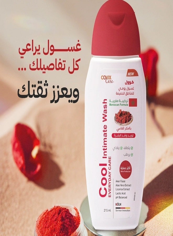 covix care Cool Intimate Wash Everyday Care With Aker Fassi Extract - 215ml - Image 4