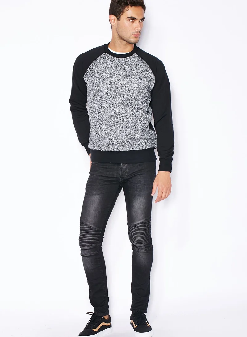 BRAVE SOUL Chopen Ribbed Cuffed Sweater