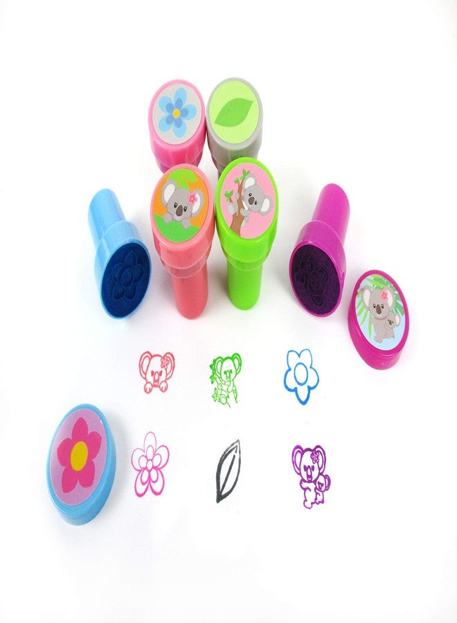 TINYMILLS 24 Pcs Koalas Assorted Stamps for Kids Self Ink Stamps (12 Different Designs) Koala Birthday Party, Koala Party Favors, Goody Bag Fillers, Carnival Gifts, Pinata Filler, Classroom Rewards - Image 2