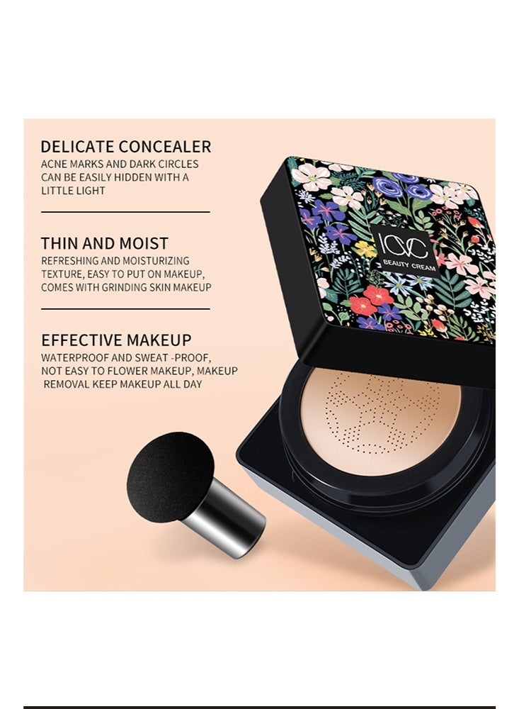 ICVC Beauty Cream-Cushion Foundation Air Cushion Primer Makeup Concealer Natural Long Lasting BB Cream,Beauty Cream Foundation Moisturizing Cushion Makeup for Women Girls #IVORY - Image 3