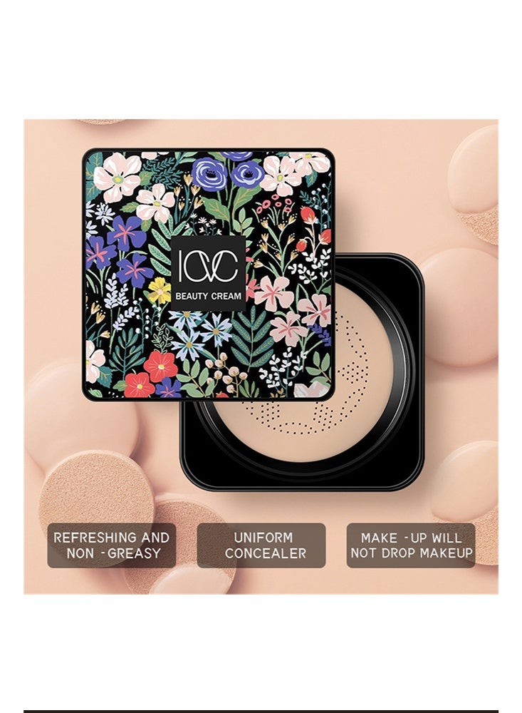 ICVC Beauty Cream-Cushion Foundation Air Cushion Primer Makeup Concealer Natural Long Lasting BB Cream,Beauty Cream Foundation Moisturizing Cushion Makeup for Women Girls #IVORY - Image 2