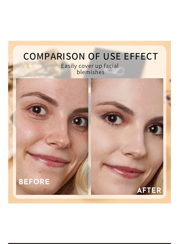 ICVC Beauty Cream-Cushion Foundation Air Cushion Primer Makeup Concealer Natural Long Lasting BB Cream,Beauty Cream Foundation Moisturizing Cushion Makeup for Women Girls #IVORY - Image 5