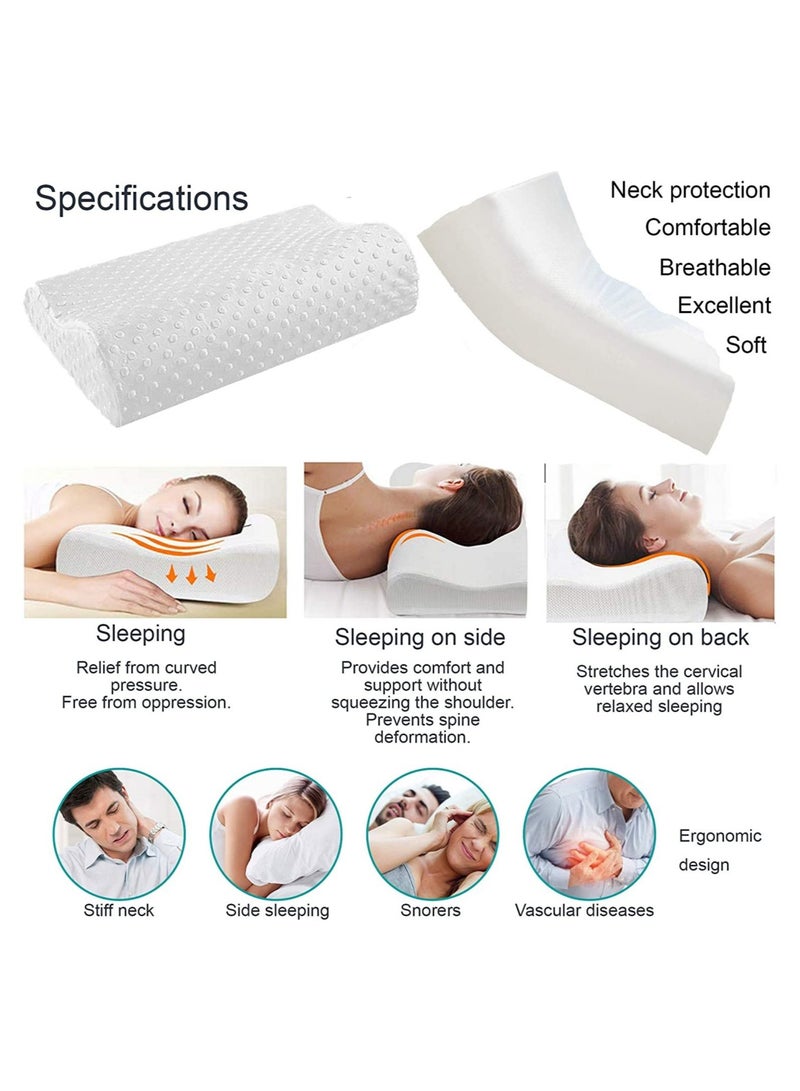 إلترازون Memory Foam Pillow (large) Ergonomic Contour Pillow For Neck Support/Pain Relief - Image 5