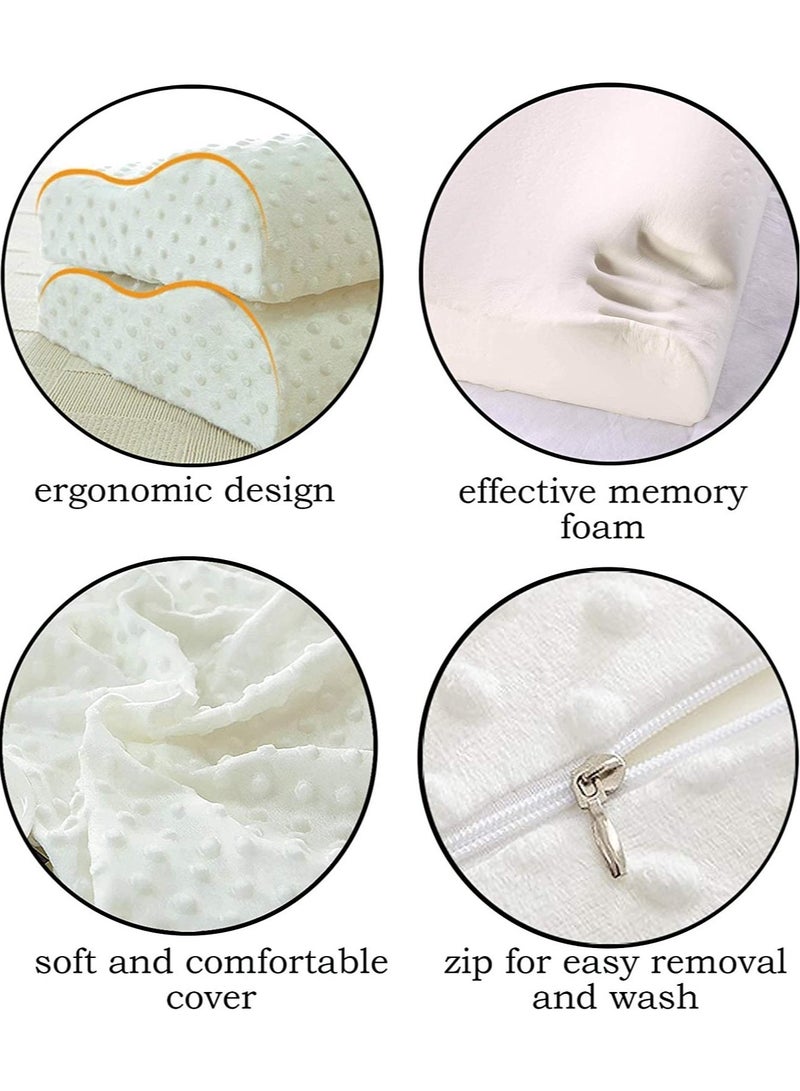 إلترازون Memory Foam Pillow (large) Ergonomic Contour Pillow For Neck Support/Pain Relief - Image 3