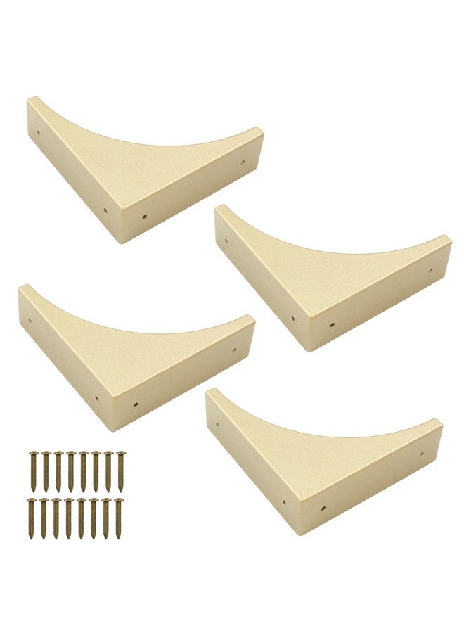 Bivethoi 4 Packs Bronze Box Corner Protectors, Edge Cover Safety Guard Furniture Decorative Metal Table Corner (2.76" x 0.79") - Image 1