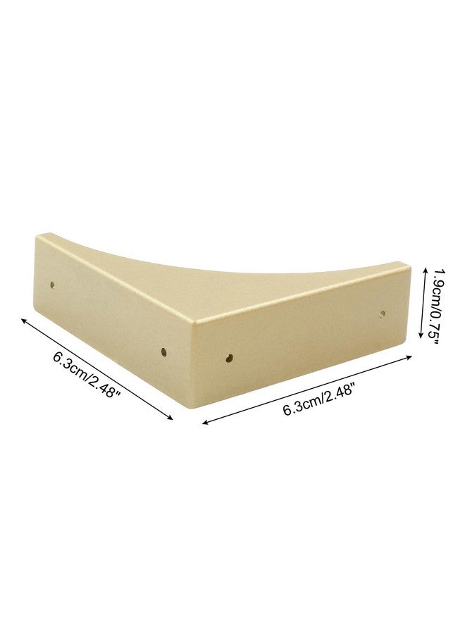 Bivethoi 4 Packs Bronze Box Corner Protectors, Edge Cover Safety Guard Furniture Decorative Metal Table Corner (2.76" x 0.79") - Image 2