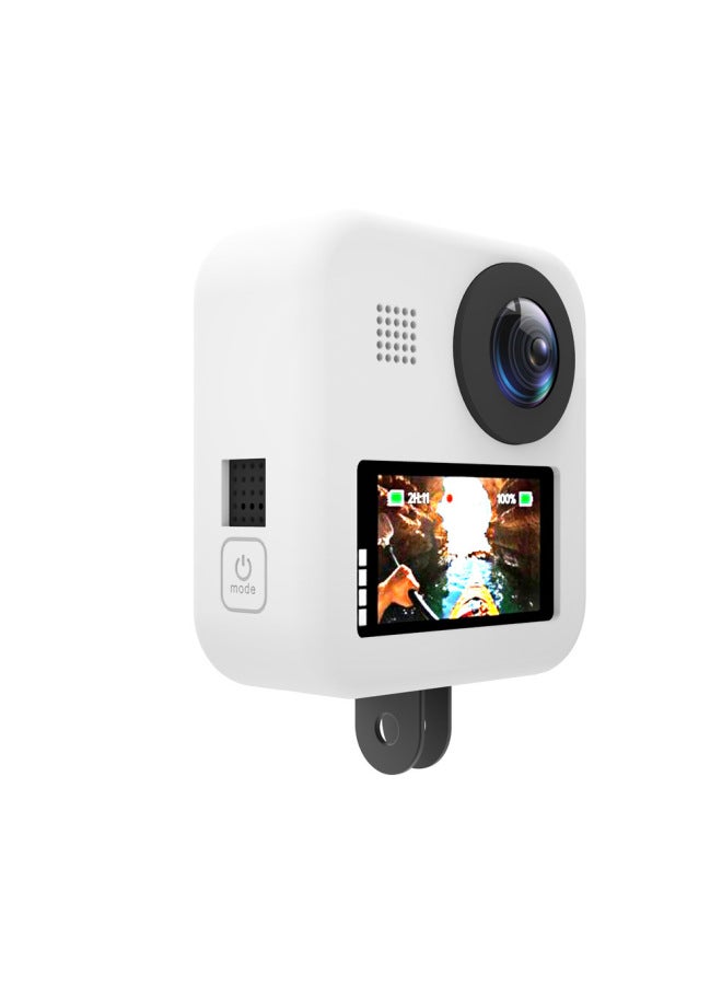 Generic Gopro MAX Camera Silicone Protective Cover Sliding Hanging Protective Cover Gopro Panoramic Accessories Lens Protective Cover Factory-Color:White  - Image 4