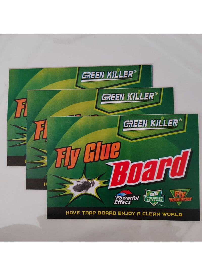 GREEN KILLER 10 Pcs Fly Trap - Powerful Adhesive Board for a Clean u0026 in the restaurant kitchen - Image 3
