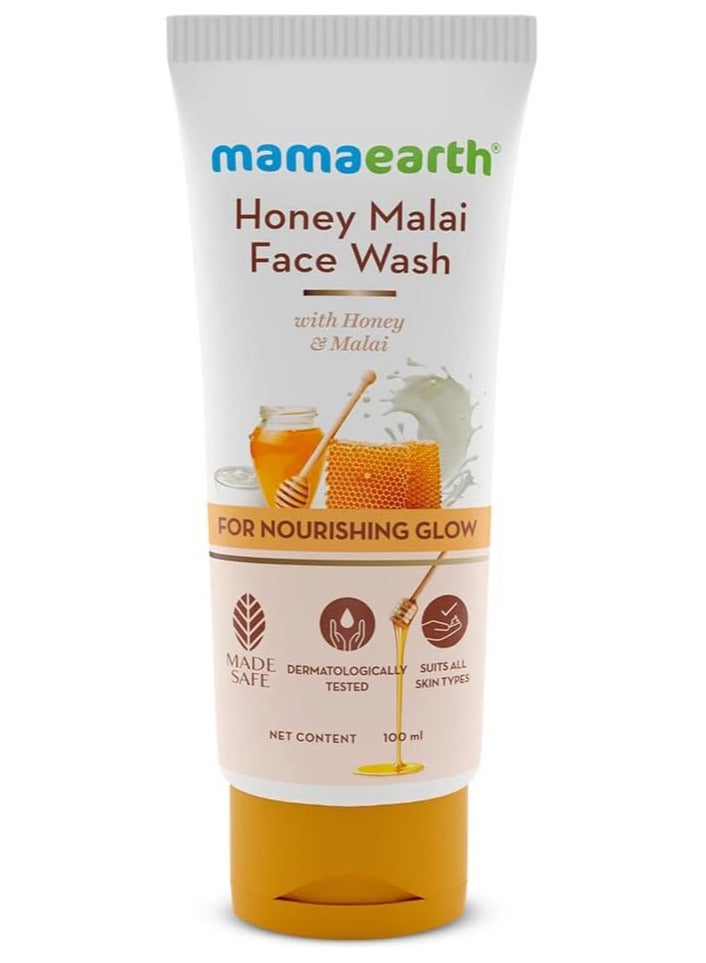 Mamaearth Honey Malai Face Wash - Image 1