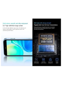 SOYES XS14 Pro Super Mini Mobile Small Size Phone Android Quad Core, Ultra Small Pocket Smartphone with 1000mAh Battery, Mini Mobile Autofocus Camera Ultra Small Pocket Student Children Men and Women Titanium Silver  - Image 4