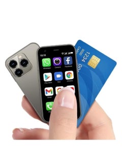 SOYES XS14 Pro Super Mini Mobile Small Size Phone Android Quad Core, Ultra Small Pocket Smartphone with 1000mAh Battery, Mini Mobile Autofocus Camera Ultra Small Pocket Student Children Men and Women Titanium Silver  - Image 2