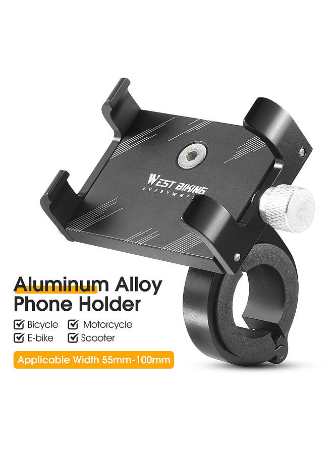 WEST BIKING MobilePhone Holder Bicycle MobilePhone Navigation Fixed Bracket Bike Handlebar Aluminum Alloy MobilePhone Rack SmartPhone Support  - Image 5