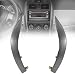 Shtuomoland 5543602330 Left Right Upper Side Central Dashboard Cover Strip Trim Fit for Oyota Corolla 20072009 Navigation Panel Frame Moulding Replacement for 5543502370Silver Grey - Image 2