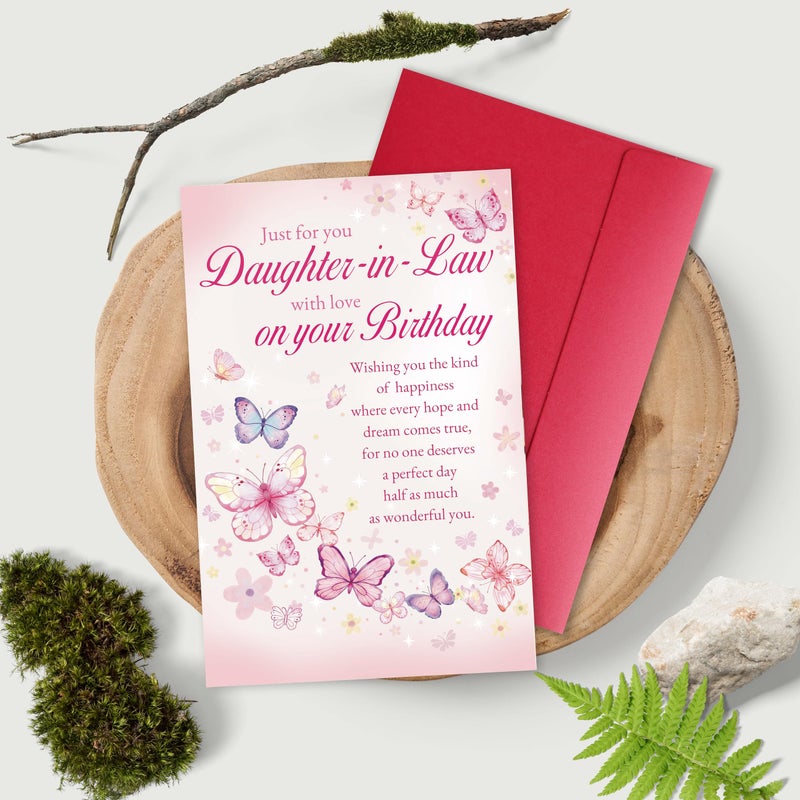Bewoow Funny & Heartfelt Birthday Card for Daughter-in-Law - Wonderful Greetings from Mother-in-Law, irthday Wishes for Family - Image 5
