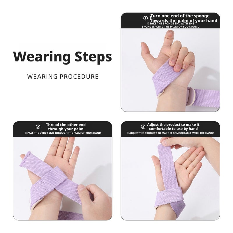 Valeo Weight Lifting Straps, Thickened Pull-up Straps, Anti-slip Wrist Support - Image 2